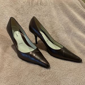 Amalfi Brown Leather Heels